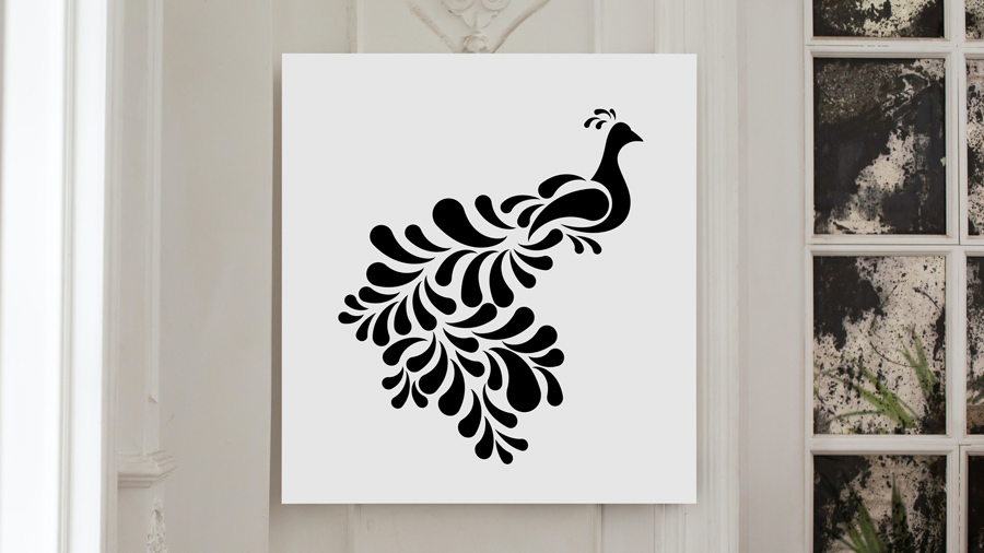 Illustration d'un pan élégant en noir et blanc fait en format vectoriel